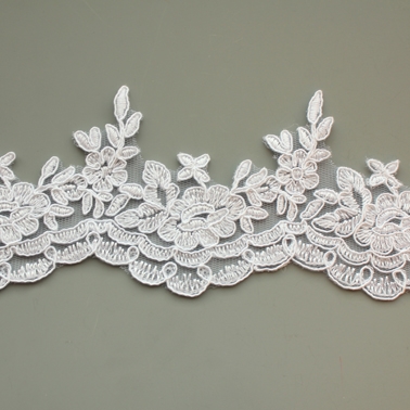 Unbeaded corded lace edging